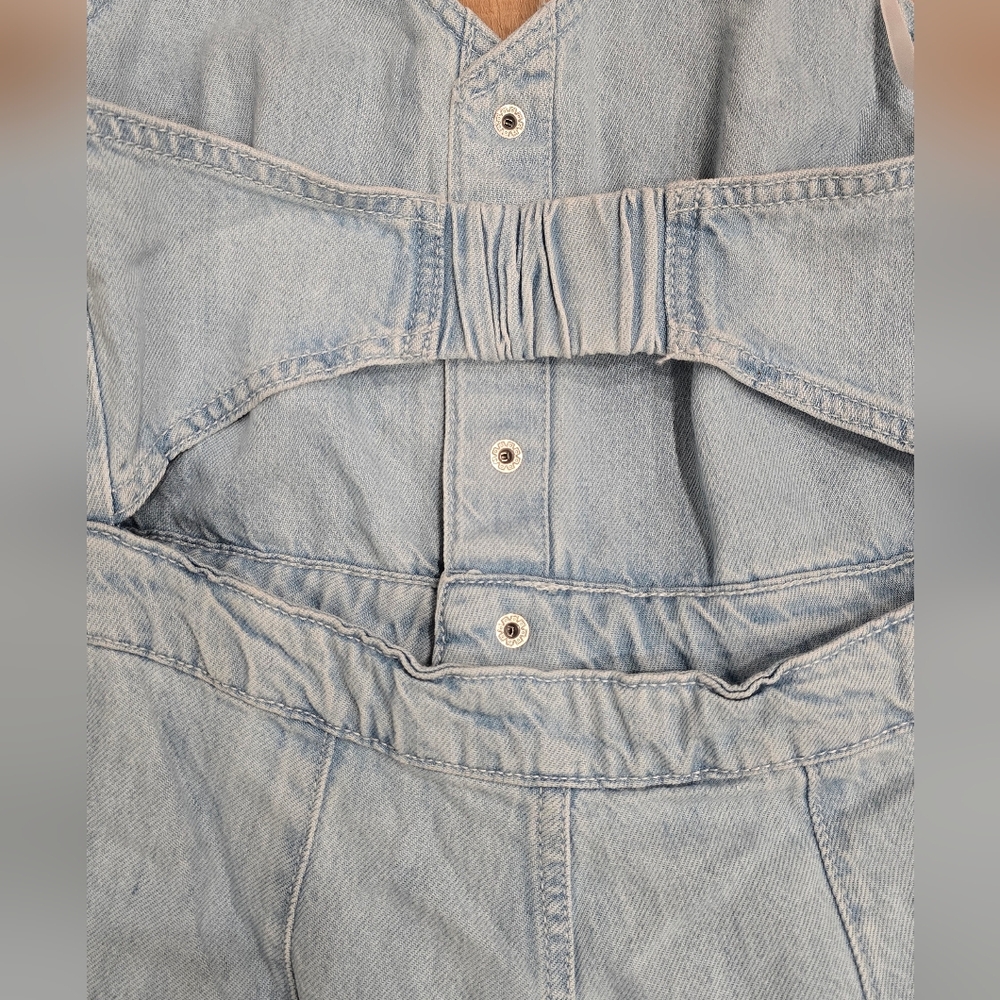 Denim Halter Maxi Dress - Picture 11 of 12